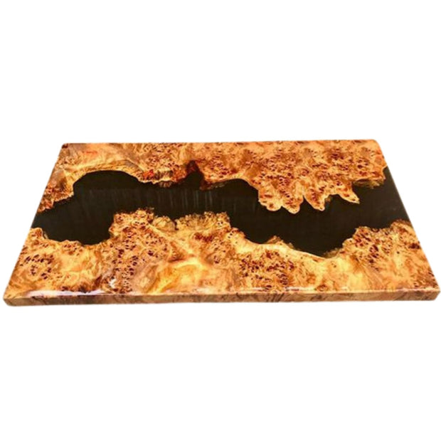 Rectangle Epoxy Resin Coffee Table  - Black