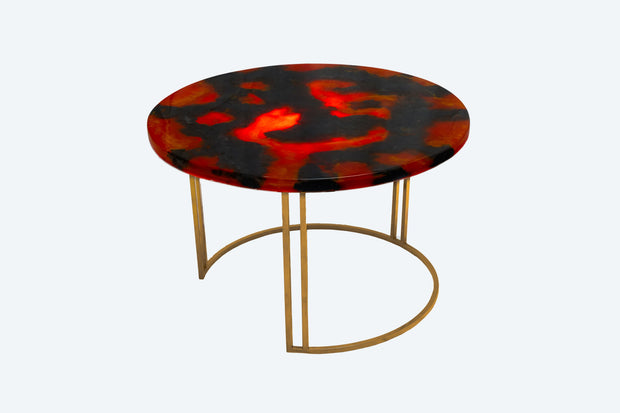 Valcano Theme Illuminating Coffee Table - Round