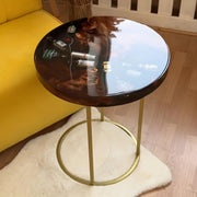 Round Epoxy Resin Coffee Table  - Spirits Theme