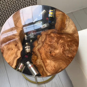 Round Epoxy Resin Coffee Table  - Spirits Theme