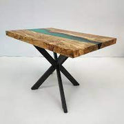 Rectangle Epoxy Resin Coffee Table - Green